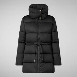 Women's animal free puffer jacket Petunia in black