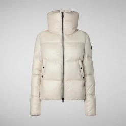 Women's Animal free Puffer Jacket Isla  in Rainy Beige