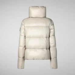 Women's Animal free Puffer Jacket Isla  in Rainy Beige
