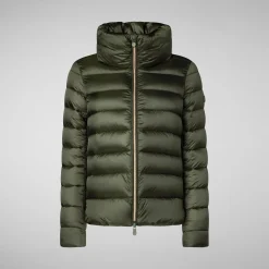 Women's Animal free Puffer Jacket Elsie inPine Green