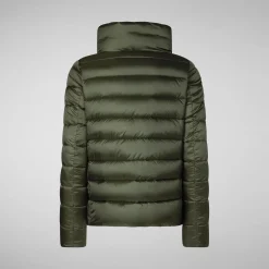 Women's Animal free Puffer Jacket Elsie inPine Green