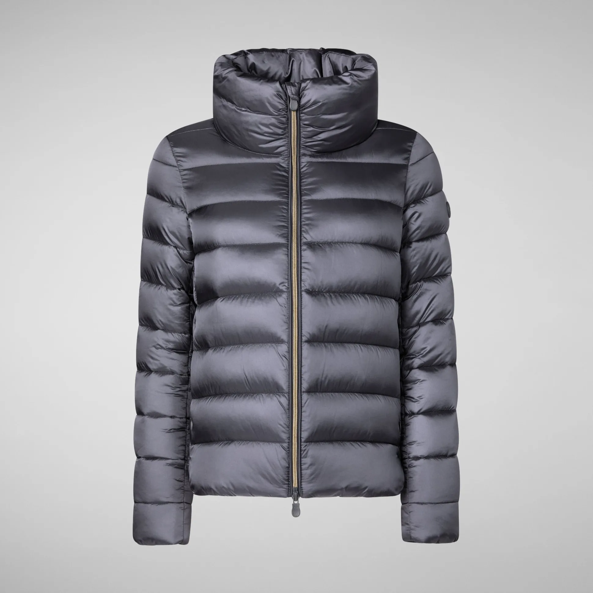 Women's Animal free Puffer Jacket Elsie in Ebony Grey