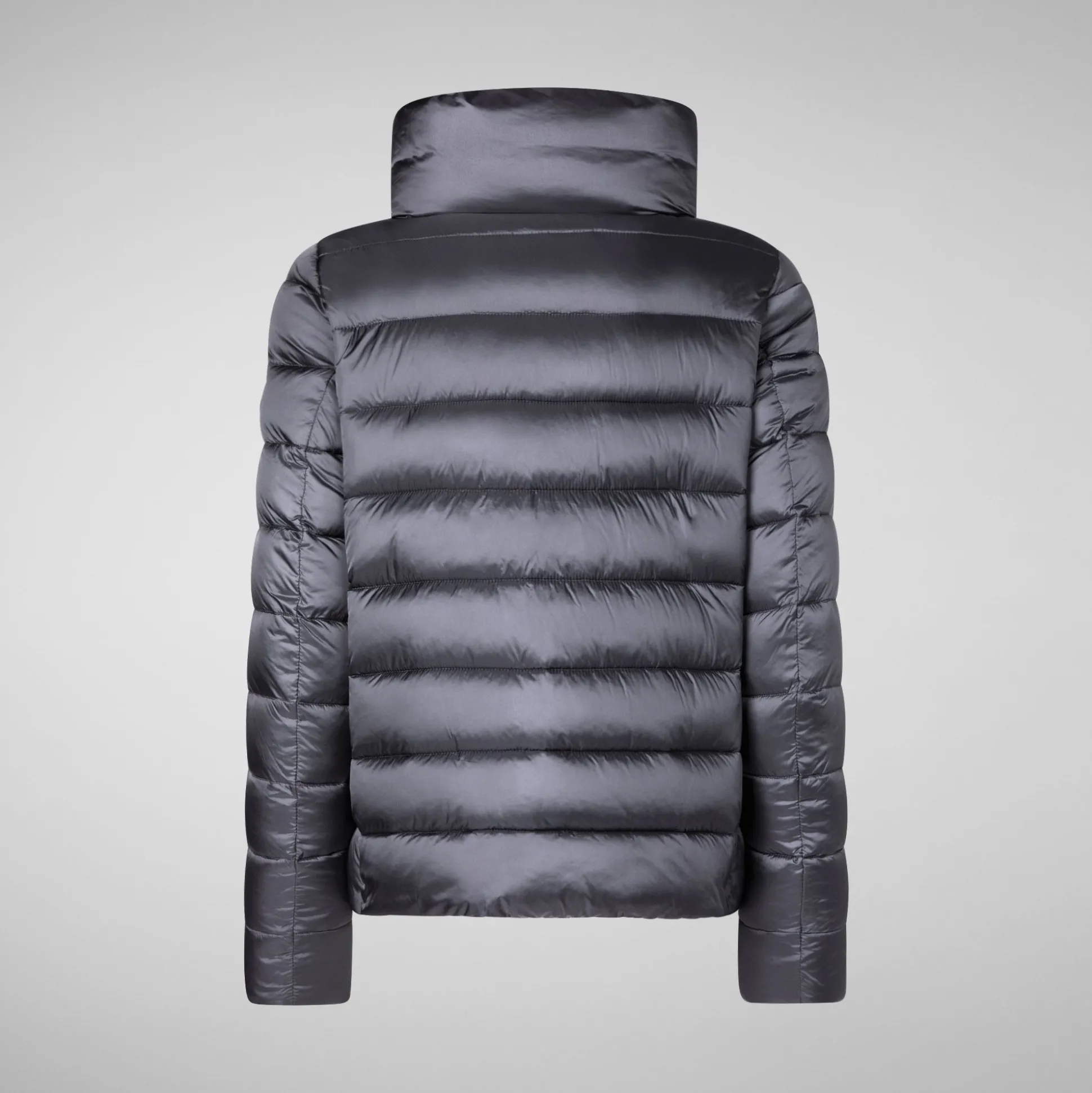 Women's Animal free Puffer Jacket Elsie in Ebony Grey