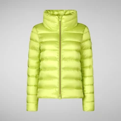 Women's Animal free Puffer Jacket Elsie in Lichen Green