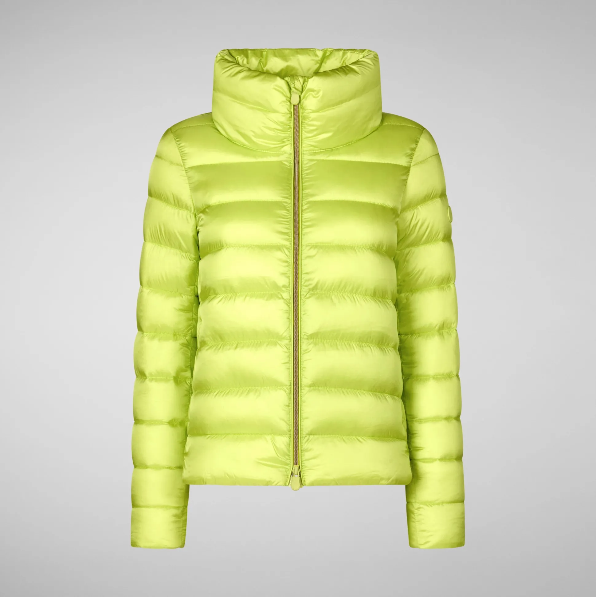 Women's Animal free Puffer Jacket Elsie in Lichen Green