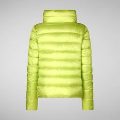 Women's Animal free Puffer Jacket Elsie in Lichen Green