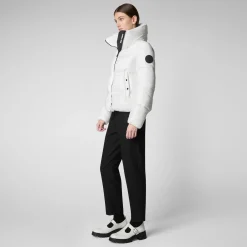 Women's Animal free Puffer Jacket Isla  in Off white