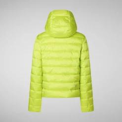 Women's animal free Puffer jacket Liana in lichen green