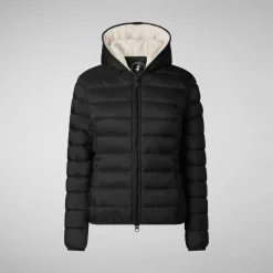 Women's animal free Puffer jacket Ethel in black