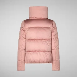 Women's animal free Puffer jacket Felicity in MISTY ROSE