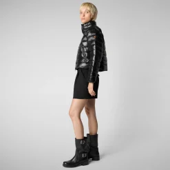 Women's animal free Puffer jacket myra in black