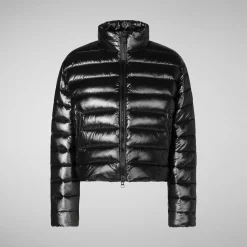 Women's animal free Puffer jacket myra in black