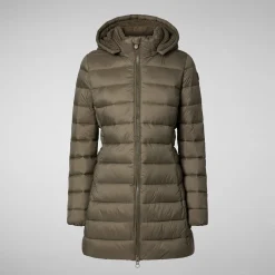Women's  Animal free Puffer Jacket Joanne in mud grey