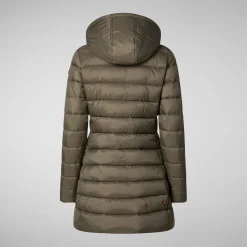 Women's  Animal free Puffer Jacket Joanne in mud grey