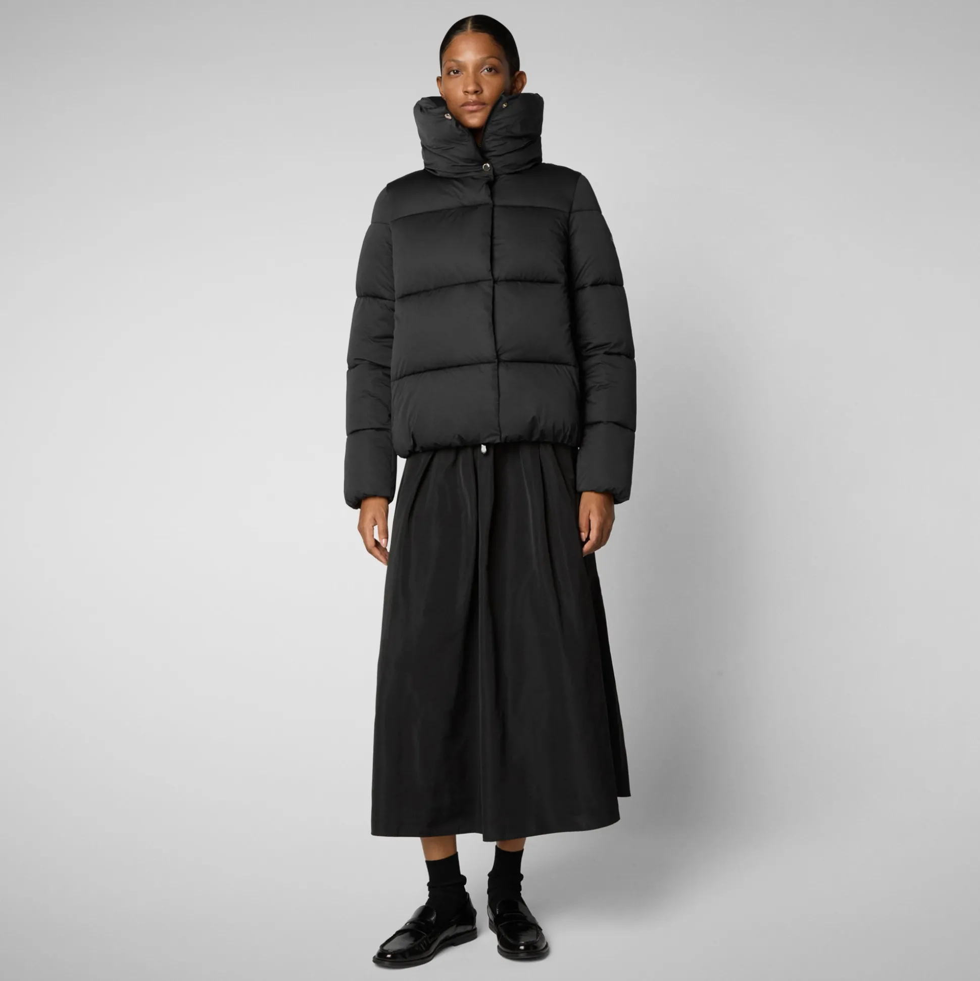 Women's animal free Puffer jacket Felicity in black