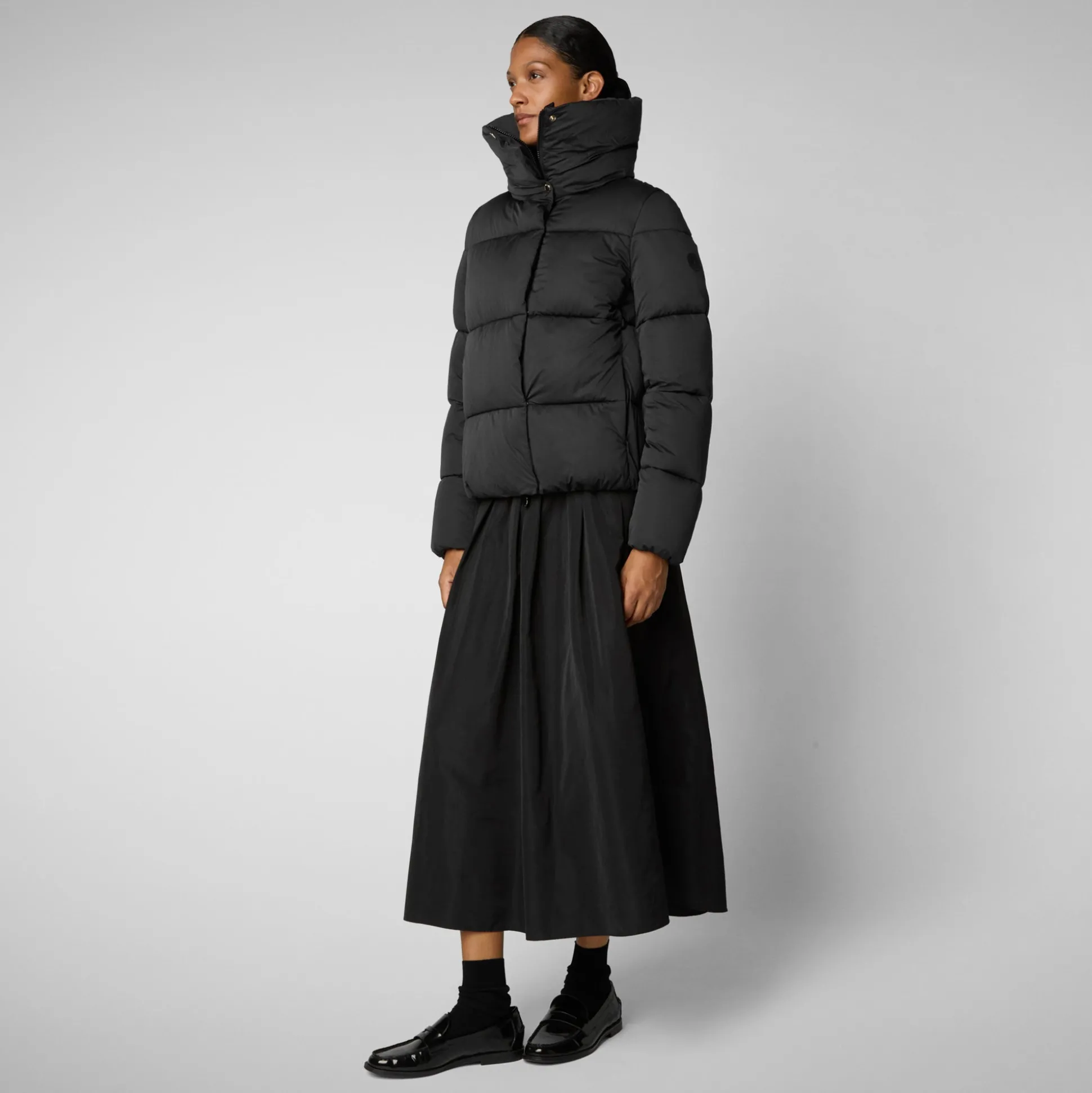 Women's animal free Puffer jacket Felicity in black