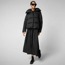 Women's animal free Puffer jacket Felicity in black