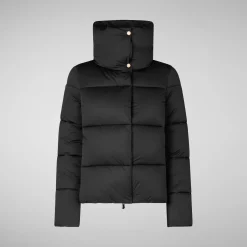 Women's animal free Puffer jacket Felicity in black
