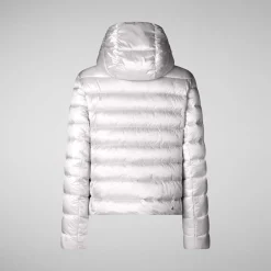 Women's animal free Puffer jacket Liana in fog grey