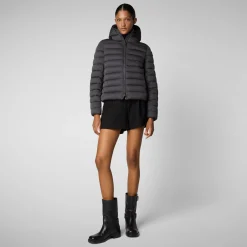 Women's animal free Puffer jacket Sweet in thorn brown