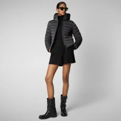 Women's animal free Puffer jacket Sweet in thorn brown