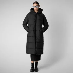 Women's animal free Puffer jacket Janis in black
