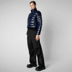 Women's animal free Puffer myra in blue black