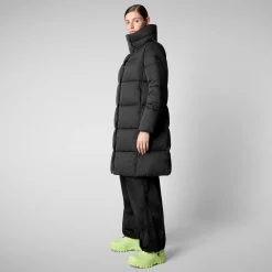 Women's animal free puffer jacket Sibyl in black
