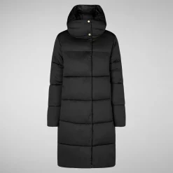 Women's animal free puffer jacket Sibyl in black