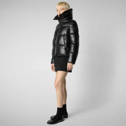 Women's Animal free Puffer Jacket Moma in Black