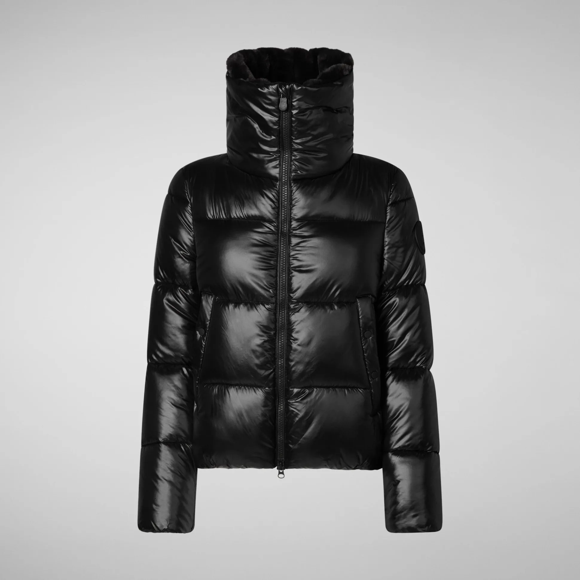 Women's Animal free Puffer Jacket Moma in Black