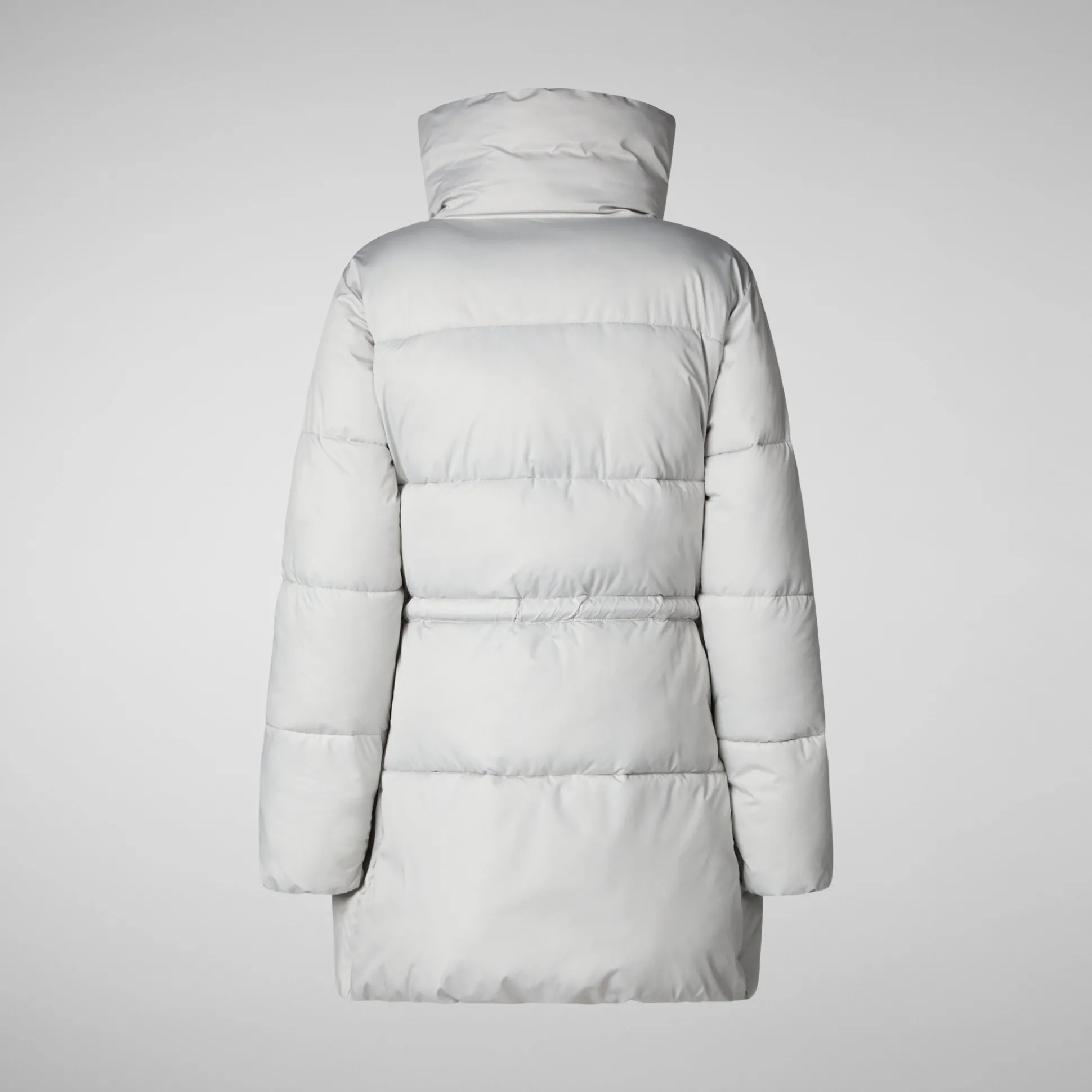 Women's animal free puffer jacket petunia in fog grey