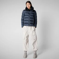 Women's animal free Puffer mei in night blue
