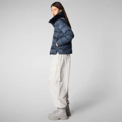 Women's animal free Puffer mei in night blue