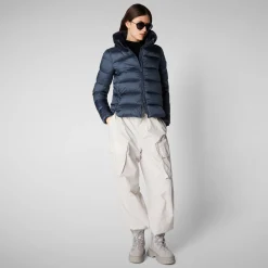 Women's animal free Puffer mei in night blue