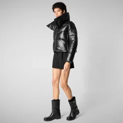 Women's animal free Puffer jacket heidi in black