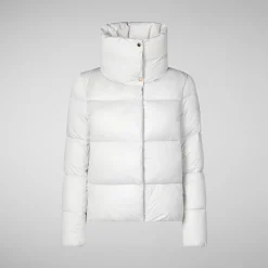 Women's animal free Puffer jacket Felicity in FOG GREY