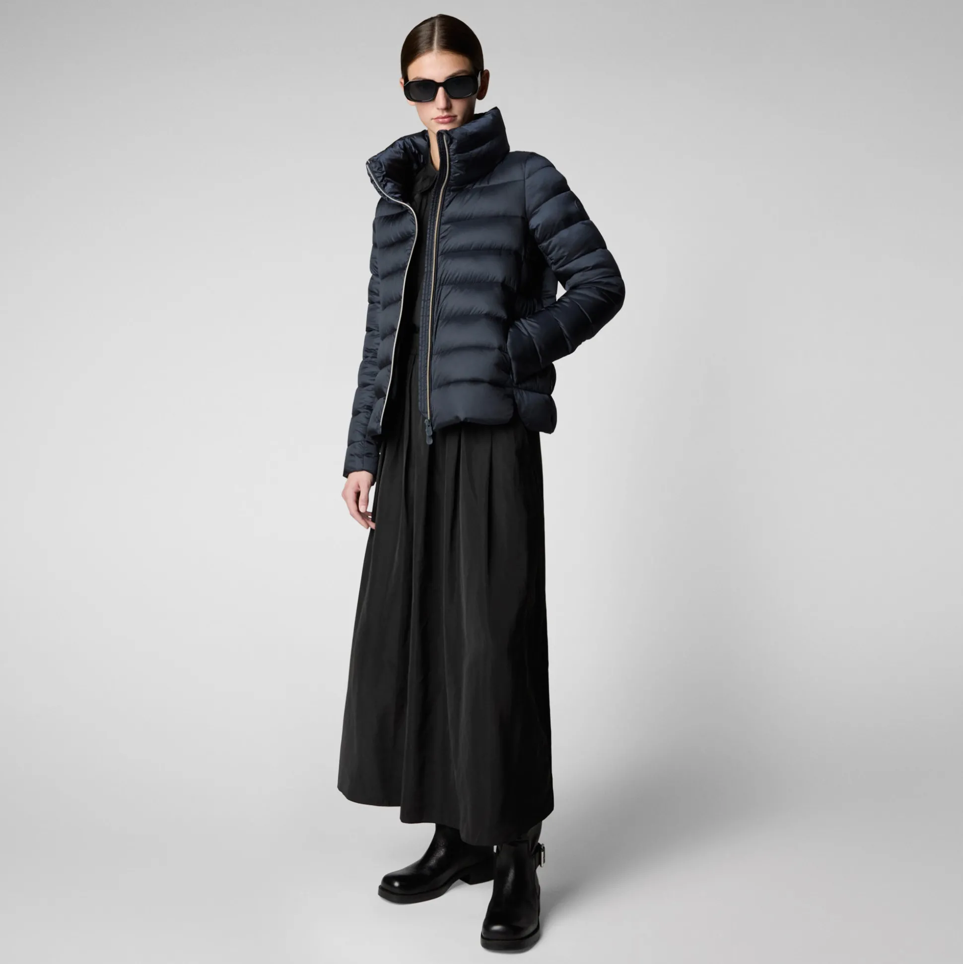 Women's Animal free Puffer Jacket Elsie in Blue Black