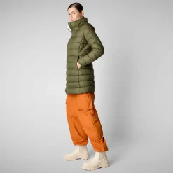Women's  Animal free Puffer Jacket Joanne in dusty olive