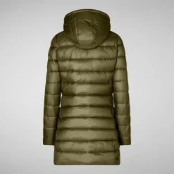 Women's  Animal free Puffer Jacket Joanne in dusty olive
