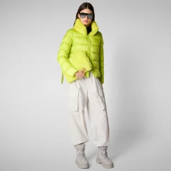 Women's animal free Puffer mei in lichen green