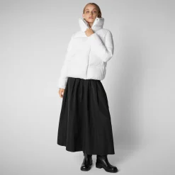 Women's animal free Puffer jacket Felicity in White