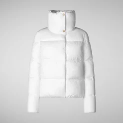 Women's animal free Puffer jacket Felicity in White