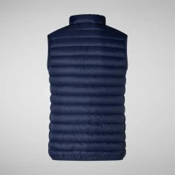 Women's Animal free Puffer Vest Charlotte in Navy Blue