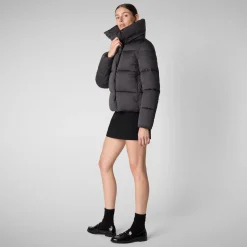 Women's animal free Puffer jacket Felicity in thorn brown