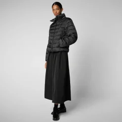 Women's animal free Puffer jacket Liana in black