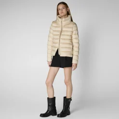 Women's  Animal free Puffer Jacket Elsie in shore Beige