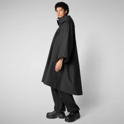 Women's cape kira in black