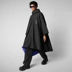 Women's cape kira in black