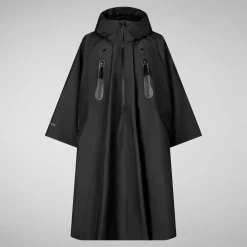 Women's cape kira in black